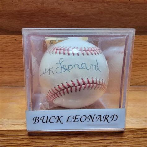 Buck Leonard Signed Baseball 0017 On Jun 17 2022 Briggs Auction