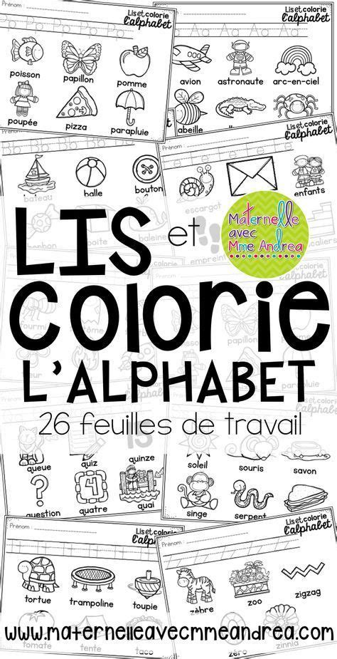 Lis Et Colorie L alphabet En Français EB7 French alphabet Teaching