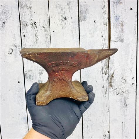 Vintage Little Hercules Anvil Made In Canada Etsy