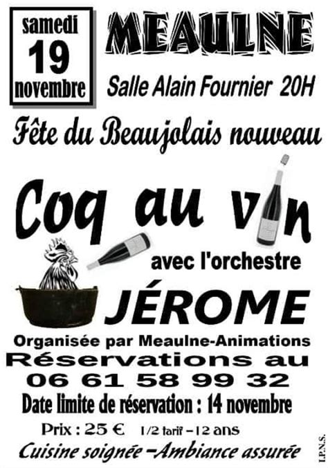 Coq Au Vin De Meaulne Animations Site De La Commune De Meaulne Vitray