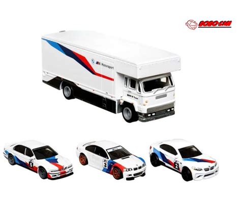 Набор из четырех Машинок Hot Wheels Premium FLEET FLYER 2016 BMW M2 BMW M3 E46 2001 BMW M5 E39