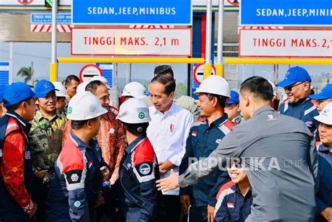 Jokowi Resmikan Tol Tebing Tinggi Indrapura Dan Indrapura Lima Puluh Di