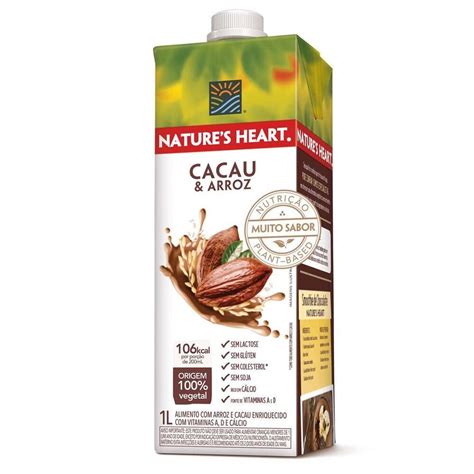 Bebida Vegetal Natures Heart Cacau E Arroz 1l