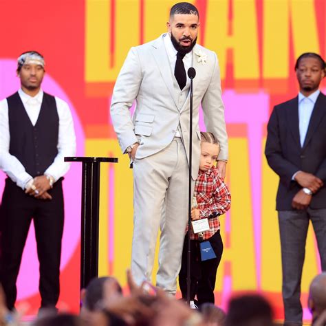 Drake Cuddles Son Adonis in Rare Appearance at Billboard Music Awards