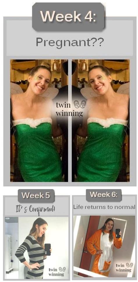 Twin Pregnancy Belly Week by Week Photos - Twin Winning