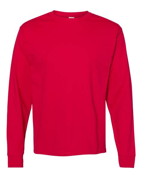 Hanes 100 Cotton Long Sleeve T‑shirt 5286 Printurshirts