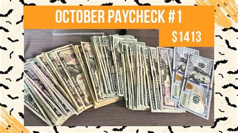 Cash Stuffing October Paycheck Youtube