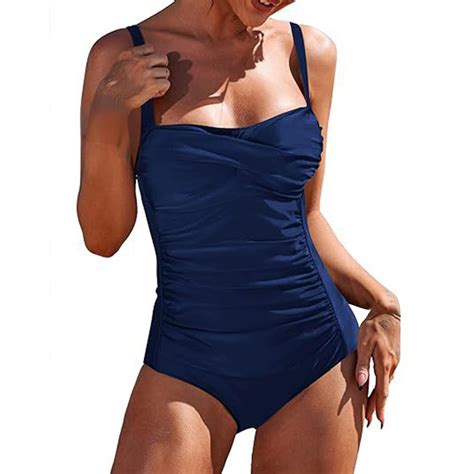 Msjuheg One Piece Swimsuits Push Up Bathing Suits For Women High Waisted Bikini Sets For Women