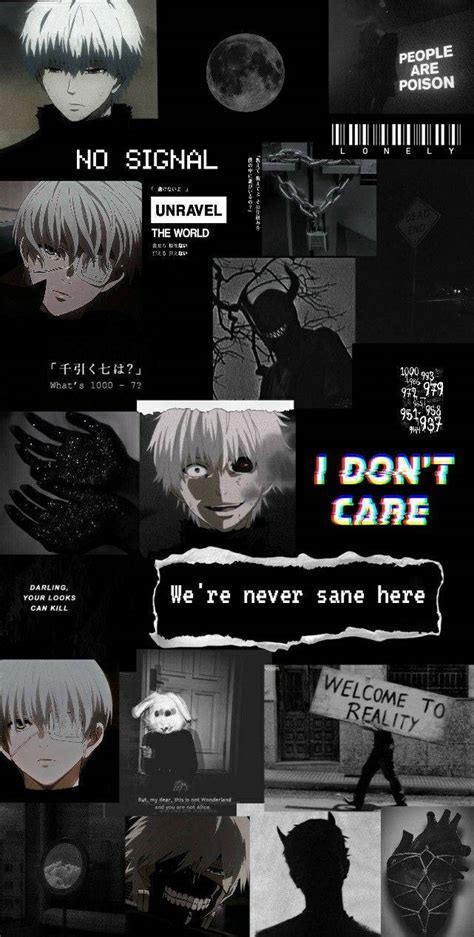 Anime Black And White Collage Wallpapers - Wallpaper Cave