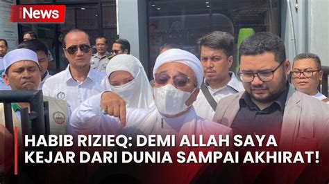 Resmi Bebas Habib Rizieq Langsung Ajak Perang Ke Pihak Terlibat Kasus