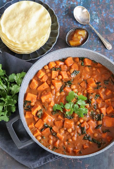 Sweet Potato And Chickpea Curry Vegan Curly S Cooking