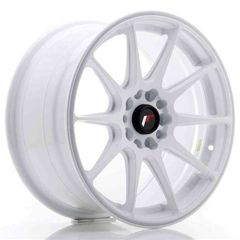 Japan Racing JR Wheels JR11 17x8 25 ET35 5x100 5x108 White JDMDistro