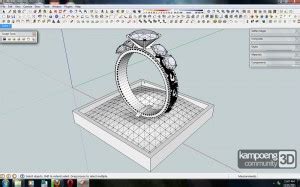 Sketchup Wedding Ring Courtesy Vod Architectural Design CAD