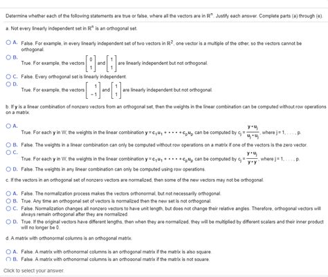 Solved Determine Whether Each Of The Following Statements