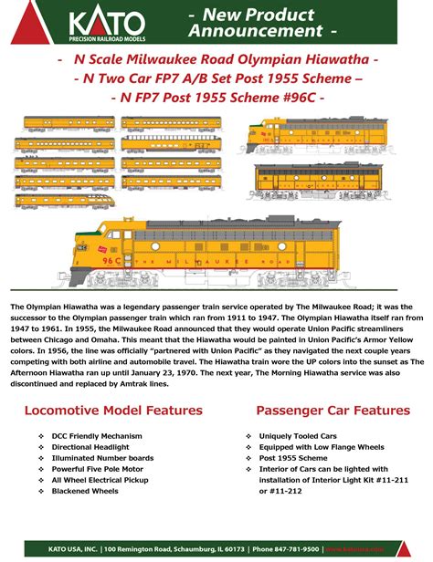 N April Announcement Sheet 1 N Scale Model Trains Fifer Hobby Supply