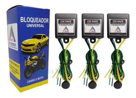 Kit Bloqueador Veicular Automotivo Antifurto Carro Moto