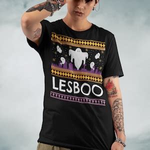Lesbian Halloween Ghost Shirt Lgbt Pride Halloween Tee Funny Gay Halloween Tshirt Queer Gifts