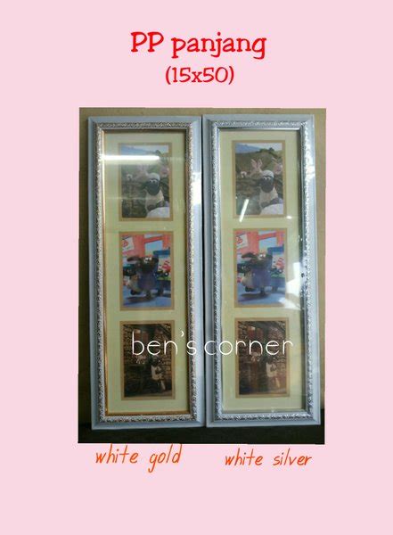 Jual Frame Foto Bingkai Foto PP Panjang 15x50 Lubang 3 Uk 4r White