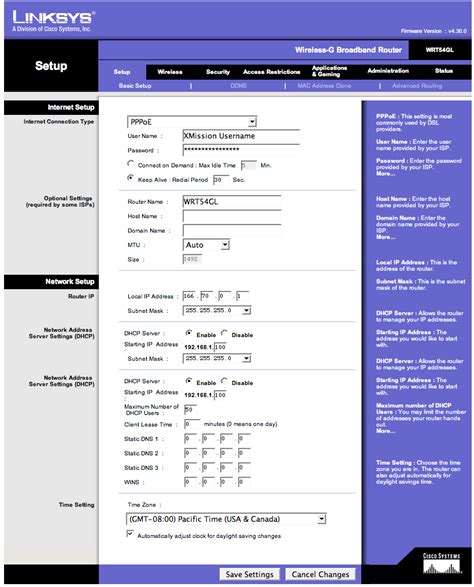 Download And Be Happy: LINKSYS WRT54G SETUP PAGE