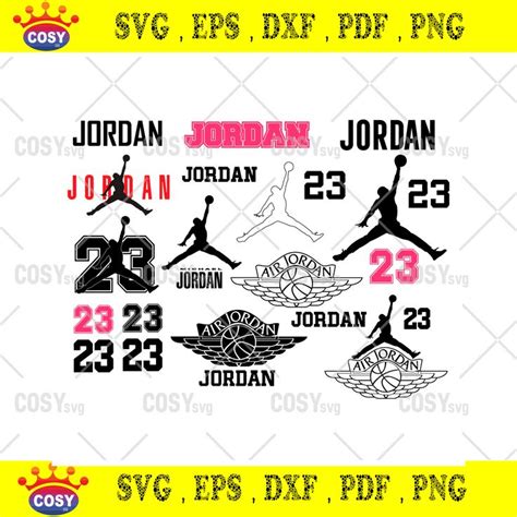 Jordan Logos Svg Bundle Trending Svg, Jordan Svg, Jordan 23 Svg in 2023 ...