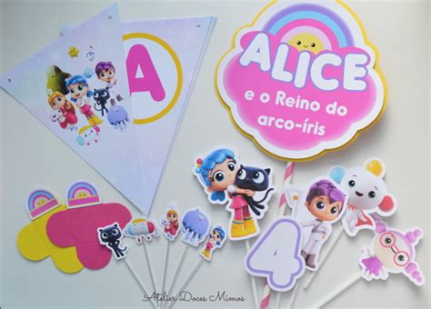 Kit Festa Vera E O Reino Arco íris Elo7 Produtos Especiais