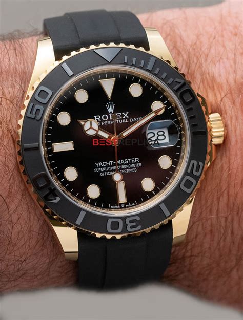 The New Swiss Replica Rolex Yacht Master Mm K Yellow Gold In