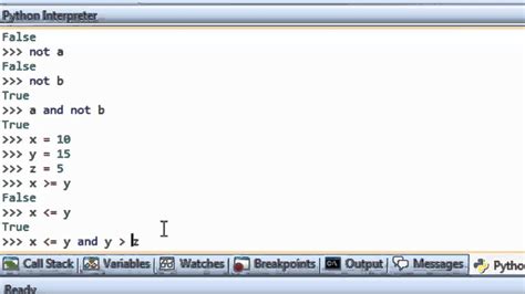 Python Programming Boolean And Relational Operators Youtube