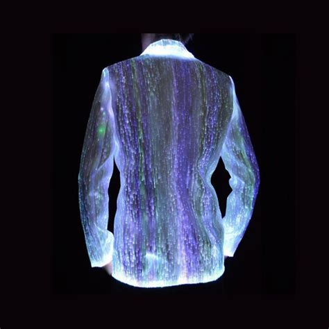 Fiber Optic Light Up Jacket For Men Light Up Wear