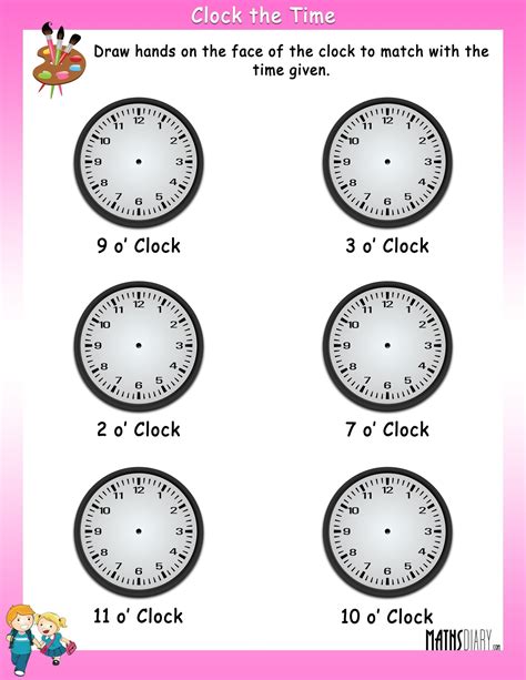 Making A Clock Worksheet