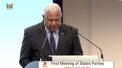 Fijian Prime Minister Delivers Keynote Address At The Treaty On The