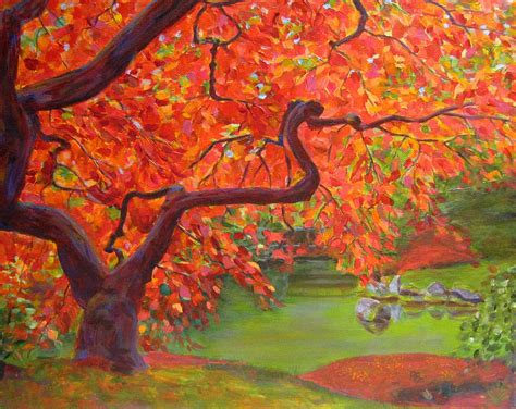 Japanese Maple Painting At Paintingvalley Explore Collection Of