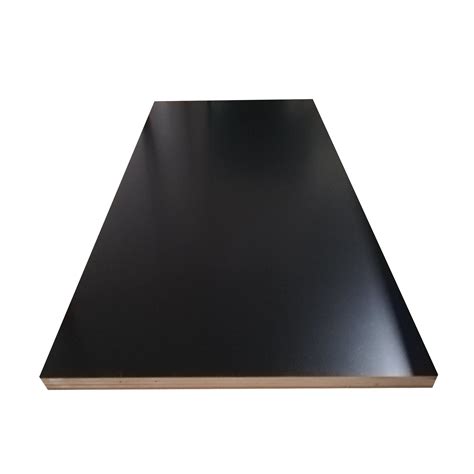 High Gloss Black Melamine MDF Boards Black Laminated MDF For Hotel Home