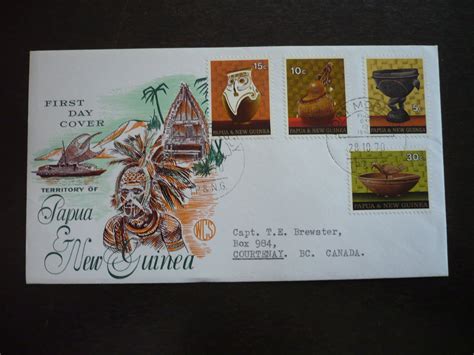 Postal History Papua New Guinea Scott 315 318 First Day Cover