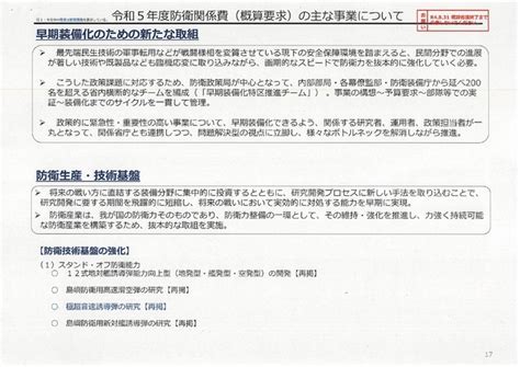 我が国の防衛と予算 令和5年概算要求 清谷信一公式ブログ 清谷防衛経済研究所