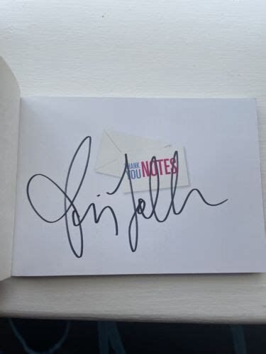 Jimmy Fallon Signed Autograph Thank You Notes Book Tonight Show