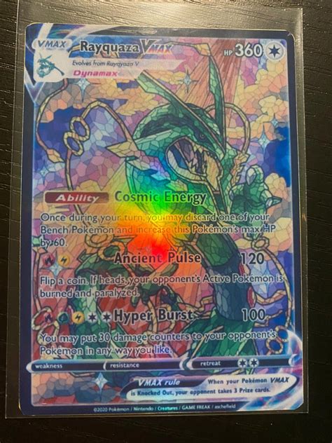 Rayquaza Vmax Pikachu Ash Vmax Gaming Shining Gx Ex M Mega Etsy