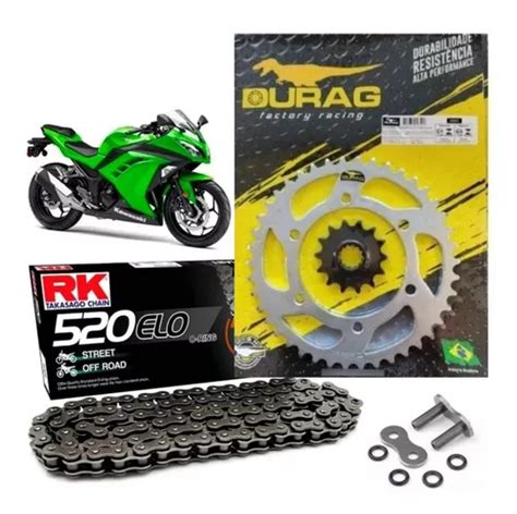 Kit Relação Durag rk Kawasaki Ninja 250r Retentor 09 12