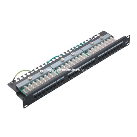 19 24 Port STP Cat 5e Cat 6 Patch Panel China Patch Panel And