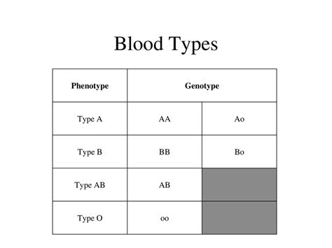 Blood Typing Multiple Allele Genetics At Its Best Ppt Download