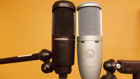 The Audio-Technica AT2020 vs the AKG Perception 120 sound comparison ...