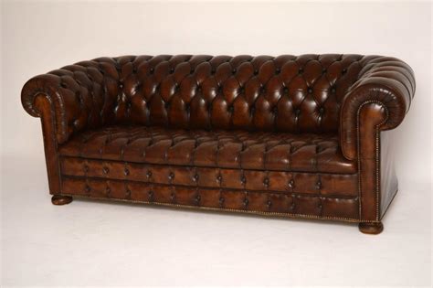 Antique Deep Buttoned Leather Chesterfield Sofa Marylebone Antiques