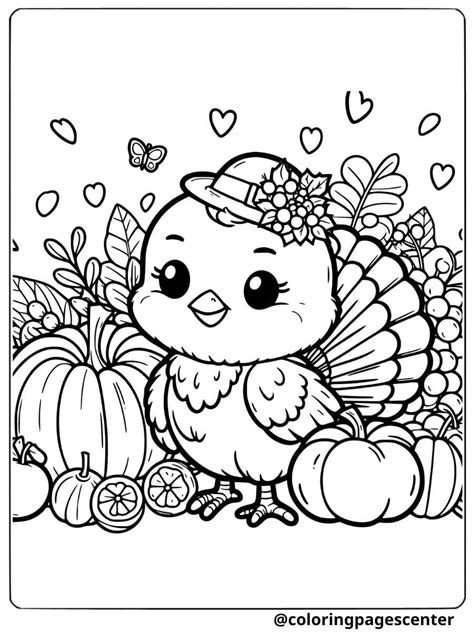 8 Cute Turkey Coloring Pages | Free Printable PDFs