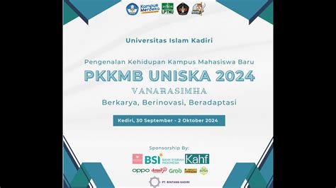 PEMBUKAAN PKKMB UNISKA 2024 YouTube