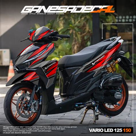 Jual Decal Stiker Vario LED 125 150 New Fullbody Dekal Sticker Motor