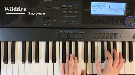 Taeyeon Wildfire Without Bgm Piano Cover Youtube