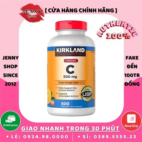 Mua Kẹo Ngậm Bổ Sung Vitamin C Kirkland Signature 500mg Hộp 500 Viên