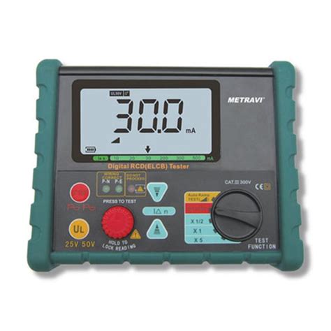 Metravi 1812EL Digital ELCB RCD Tester Metravi 1812EL Digital ELCB