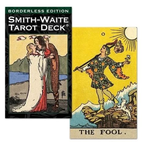 Smith Waite Tarot Deck Borderless Edition Tarô Rider Waite Sem Bordas