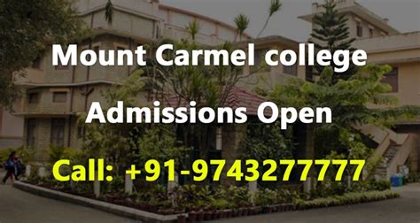 Call - 9743277777 - Mount Carmel College Courses | Mount carmel college ...