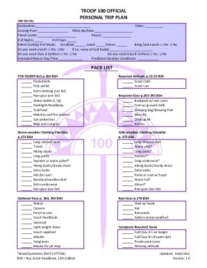 Fillable Online Troop Guide Troop Leader Resources Boy Scouts Of